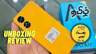 OPPO A17  UNBOXING amp REVIEW  TAMIL [upl. by Joletta]