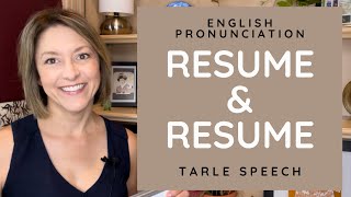 How to Pronounce RESUME amp RESUME  American English Heteronym Pronunciation Lesson learnenglish [upl. by Kerr]