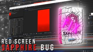 HOW TO FIX SAPPHIRE PLUGIN AFTER EFFECT amp MEDIA ENCODER RED SCREEN BUG  tutorial aftereffects [upl. by Johnston]