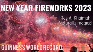 2023 NEW YEAR FIREWORKS Ras Al Khaimah  RAK NYE 2023RAK NYE FIREWORKS [upl. by Snave]