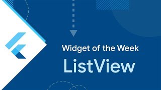 ListView Flutter Widget of the Week [upl. by Othe]