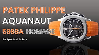 Patek Philippe Aquanaut 5968A  Homage By Specht And Sohne [upl. by Rima]