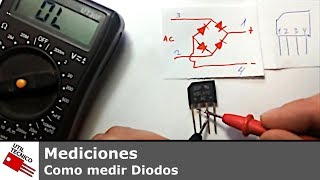 Como medir Diodos con multimetro [upl. by Rafter]