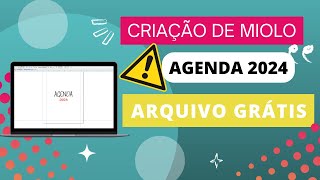 COMO CRIAR UMA AGENDA DO ZERO I CRIAÇÃO DE MIOLO AGENDA 2024 I PARTE I I PÁGINAS INICIAIS [upl. by Day817]