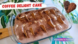 Coffee Delight Cake  No Baking Just in 10 Minutes  Easy Coffee Dessert [upl. by Milburt]