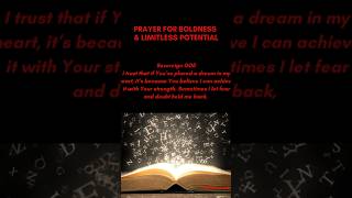 PRAYER FOR BOLDNESS amp POTENTIAL fyp prayer [upl. by Oberg760]