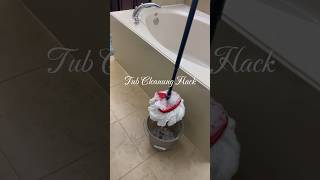 Tub cleaning hack 🛁✨ hack tipsandtricks howto tips clean cleaning asmr asmrsounds hacks [upl. by Art374]