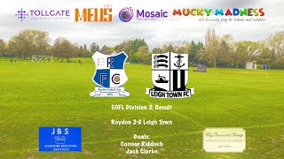 Roydon 22 Leigh Town [upl. by Ybreh]