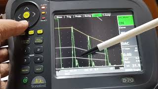 초음파탐상Sonatest D70 장비 DAC 곡선 및 저장 요령장비 작동 [upl. by Giraldo]