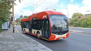 NEW Škoda 32Tr SOR trolleybuses in Vilnius 🇱🇹  First day on the routes August 22 2024 [upl. by Oiramaj]