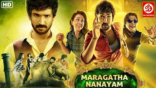 Maragatha Naanayam Hindi Dubbed Movie Full Love Story Aadhi Pinisetty Nikki Galrani Brahmanandam [upl. by Jumbala]