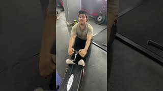 Rowing back sets gym workout routine video motivation viralvideo funny youtubeshorts comedy [upl. by Ahsitahs]