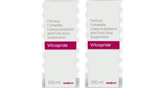 Vitcopride Syrup Ferrous Fumarate Cyanocobalamin and Folic Acid Suspension Syrup [upl. by Barlow]