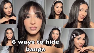 HOW TO HIDE BANGS with short hair [upl. by Daveta]