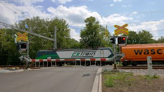 Železniční přejezd Brandýs nad Orlicí 1  Czeski przejazd kolejowy [upl. by Herzberg]