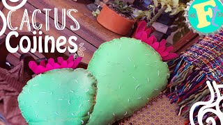 DIY Cojines con forma de CACTUS Floritere [upl. by Demaggio574]