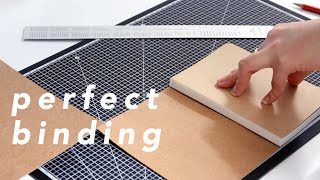 perfect binding  stepbystep no stitching amp book press needed [upl. by Akelahs]