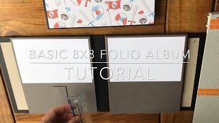 Basic 8x8 Mini Album Tutorial Part 1 [upl. by Elbertine]