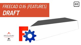 FreeCAD Tutorial  Feature  Draft Part Design Workbench [upl. by Oeramed]