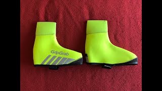 GripGrab Hi Vis RaceThermo Overshoes Review [upl. by Aivyls609]