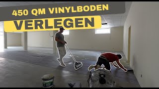 VinylPlanken verlegen 450qm 😮‍💨 mit tommyberk1294 Vorbereitung für marcgebauer [upl. by Akital]