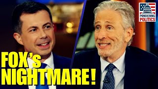 Jon Stewart Pete Buttigieg Team Up in a FOX NEWS NIGHTMARE [upl. by Amalie]