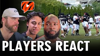 Players React to Fights at Bengals Training Camp [upl. by Krm]