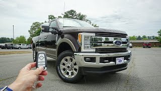 2018 Ford F250 Super Duty King Ranch Start Up Walkaround Test Drive and Review [upl. by Anaujahs]