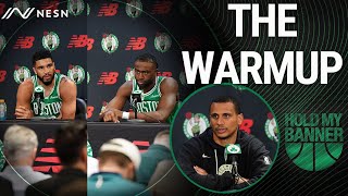 Tatum amp Brown Are READY Celtics Media Day Reactions  Hold My Banner Ep64 [upl. by Natloz428]