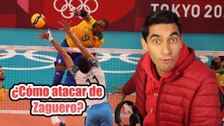 ¿Cómo ATACAR de ZAGUERO en voleibol  La bola PIPE [upl. by Eniledam]