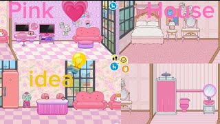 pink 💗 house idea 💡 Toca Boca life world 🌎🌍 [upl. by Nyram]