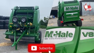 The New Mchale V8 950 round baler Episode 171 [upl. by Hseham]