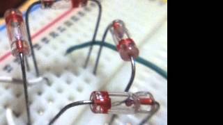 Passive ring modulator on a Breadboard [upl. by Ahsinelg948]