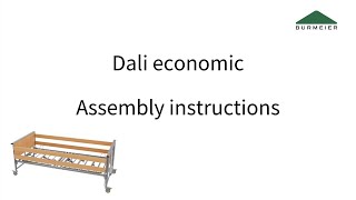 Assembly instructions  Care bed Dali economic  Burmeier [upl. by Aratihc32]