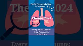 World pneumonia day WorldPneumoniaDay Pneumonia pneumoniaawareness 12November shorts [upl. by Wakeen306]