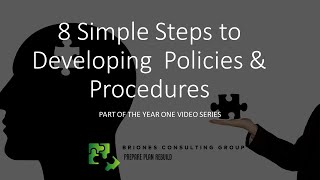 8 Simple Steps to Developing Policies and Procedures [upl. by Gomar]