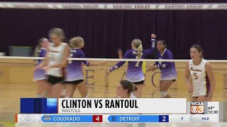 Highlights Clinton at Rantoul volleyball [upl. by Jelle]