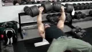 150 lb dumbbells x 9 reps [upl. by Noed]