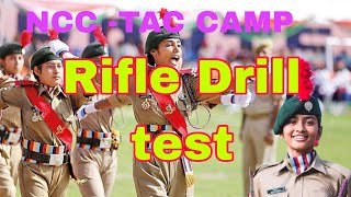 NCC CATC CAMP Rifle drill testvideovideo  SD [upl. by Norehs408]