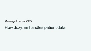 CEOs message about patient privacy [upl. by Lananna]