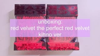 UNBOXING  TUTORIAL  The Perfect Red Velvet Kihno Ver 레드벨벳 키노 앨범 후기 [upl. by Nawud218]