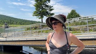 Campers use paddle boards to escape Vermont heat dome [upl. by Gilud]