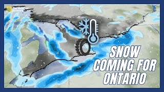 Winter Creeps Closer To Ontario With Several Snow Chances This Week  forecast [upl. by Aube]