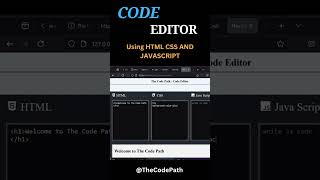 CREATE a Code Editor with Live Preview in MINUTES webdevelopment programming coding [upl. by Mitman912]