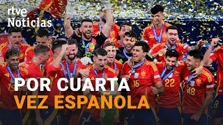 EUROCOPA 2024 LA AFICIÓN CELEBRA la VICTORIA de ESPAÑA SOBRE INGLATERRA que le hace CAMPEONA RTVE [upl. by Rehpotsihrc]