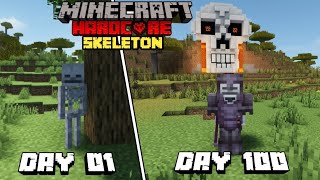 i Survive 100 Days as a Skeleton in Minecraft Hardcore Hindi [upl. by Melony503]