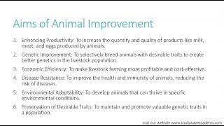 Animal Improvement Breeding Strategies for Genetic Enhancement [upl. by Viola]