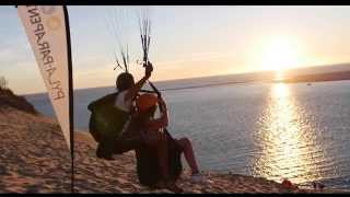 Biplace Parapente avec Drone sur le domaine de la Dune du Pilat [upl. by Vassily]