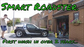 Smart Roadster  First wash in 2 over years  YouTubeHighFive [upl. by Leahcam]