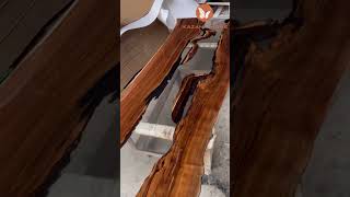 Production process  How are epoxy tables made woodworkingepoxyresintable [upl. by Pul]